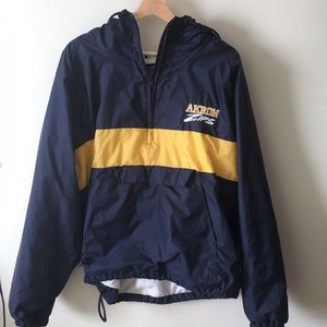 Vintage Akron zips windbreaker.